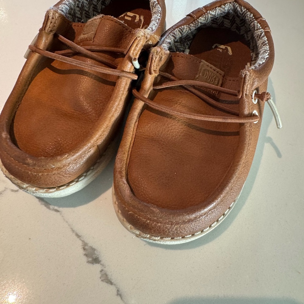 Hey Dude Kids Brown Slip-On Moccasins
